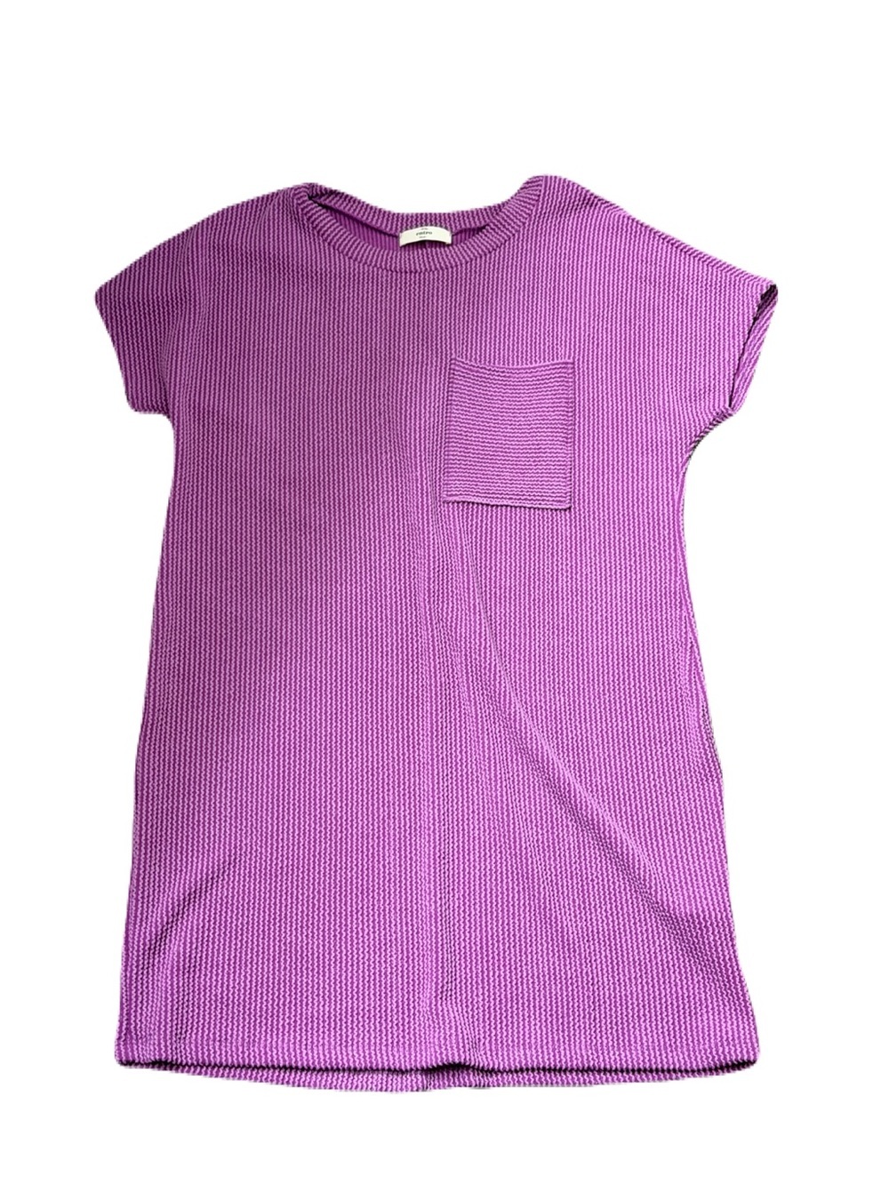 Pink Blush Maternity Electric Purple Ribbed Dress Small